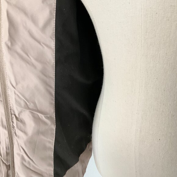 Oelise Women's Fur-Trim Hooded Puffer Coat in Khaki / Taupe Size Small - Picture 6 of 16